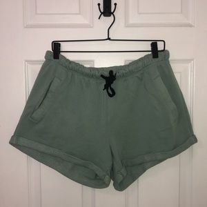 Sage Green PINK Lounge Shorts